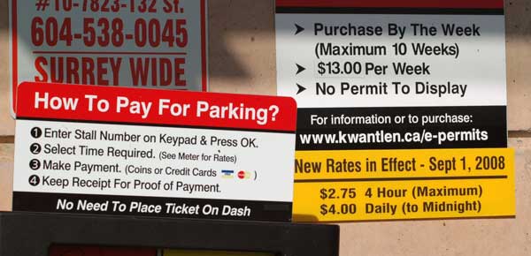 parking Kwantlen students are paying more to park, but the college says rates are still low compared to other colleges.