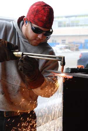 welding_student2 Welding students learn more than just technical skills at the Cloverdale campus. (Nathalie Heiberg-Harrison photo)