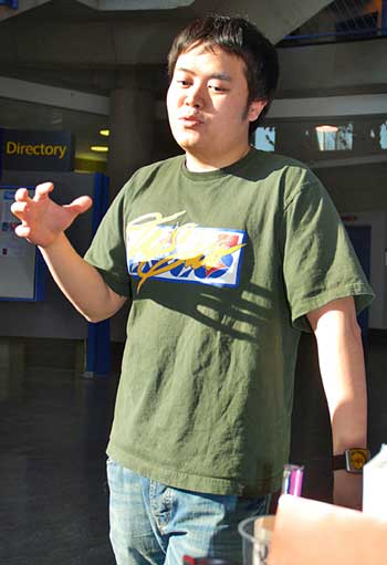 goodtalking Patrick Wong: "we are trying to put everything that we learned today to try to apply it to a mini-business." (Sandy Buemann photo)
