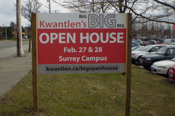 p2270141 The Big Big Open House, held at Kwantlen's Surrey campus, was advertised with much fanfare.