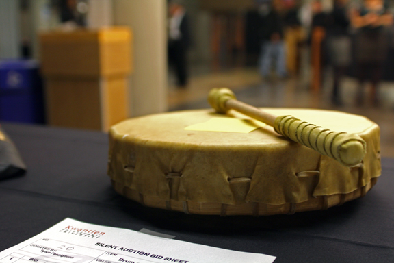 drum-11 Approximately 150 students identify as aboriginal at Kwantlen, but about 360 students are enrolled at all Kwantlen campuses according to Marylin Waithman, director of educational transitions and aboriginal initiatives at Kwantlen. “Our goal is to significantly increase the number of aboriginal students who attend school here,†Waithman said.