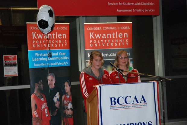 Speach Sarah Davies and Kelsey Doherty talk about the Eagles very first win.