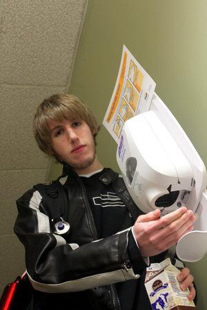 Jared Busse, 19, Business Student. Jared Busse has been sick twice in the last four months and tested negative for H1N1 both times. (Jacob Zinn photo)
