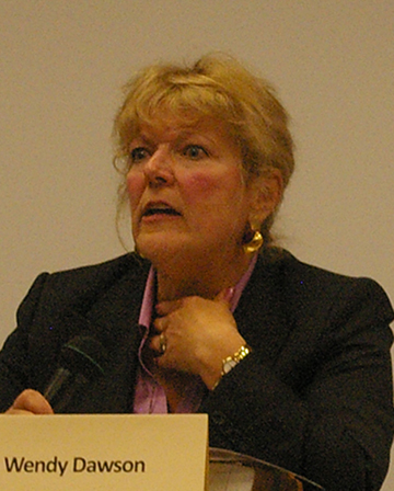 Wendy Dawson Wendy Dawson, crown counsel and leader of the Surrey Six prosecution team