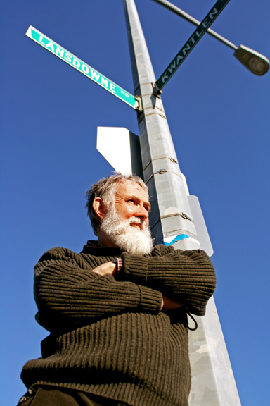 Ken Hughes Ken Hughes of Kwantlen's graphic-design program says that standardized road-signs like those above, may become obsolete in the future. Justin Langille/Kwantlen Chronicle