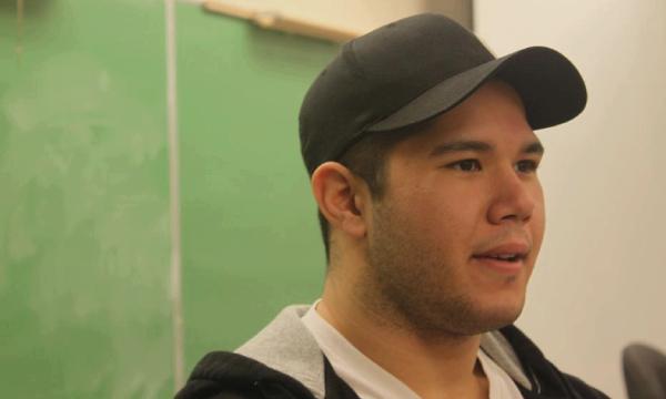 Brandon Tuason. Brandon Tuason, a history and arts student, thinks it’s important for students to get the H1N1 vaccine and keep from spreading the virus through the student population. (Jacob Zinn photo)
