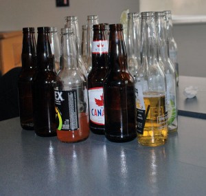 drinks More than a handful of drinks were already consumed by 2 p.m. at Richmond campus' licensing event. (Kristi Jut photo)