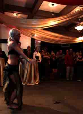 11 A belly dancer entertains the crowd at the Circus of the Night fundraiser for Big Brothers of Greater Vancouver. (Abby Wiseman photo)