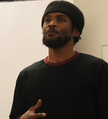 kevan Kevan Cameron was the entertainment at the Haiti fundraiser on Jan. 22. The event was hosted by Charles Quist-Adede's sociology 1125 class. (Abby Wiseman photo)